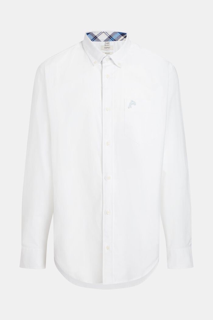 Regular fit oxford shirt, WHITE, detail image number 6