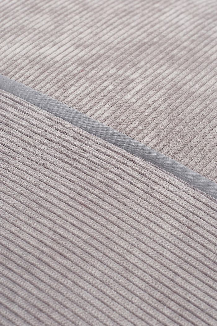 Cushion cover made of corduroy velvet, GREY, detail image number 2