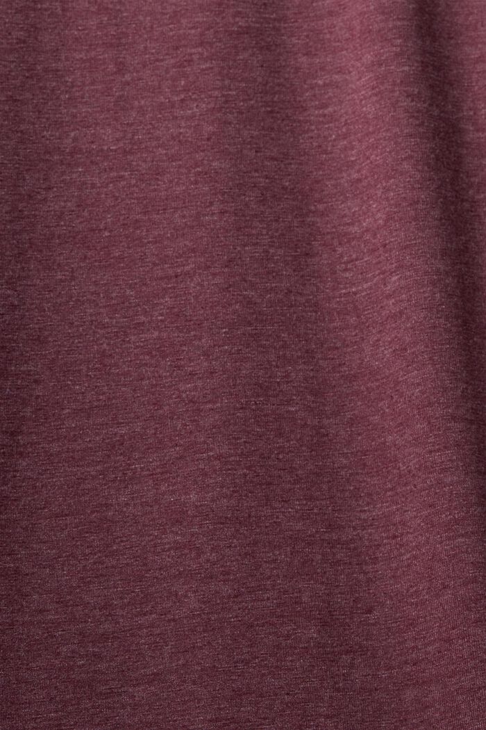 Jersey trousers with elasticated waistband, BORDEAUX RED, detail image number 4