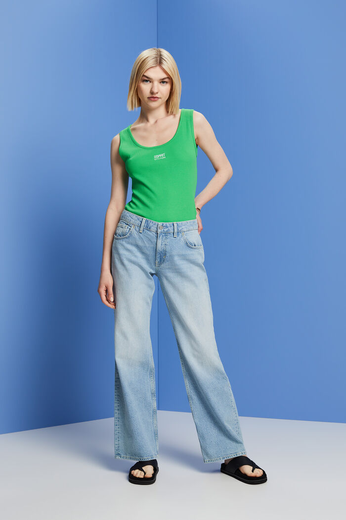 ESPRIT - Mid-rise retro flared jeans at our online shop