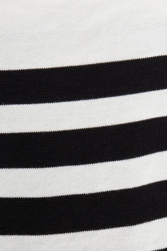 Striped Crew Neck Sweatshirt, OFF WHITE, detail image number 5