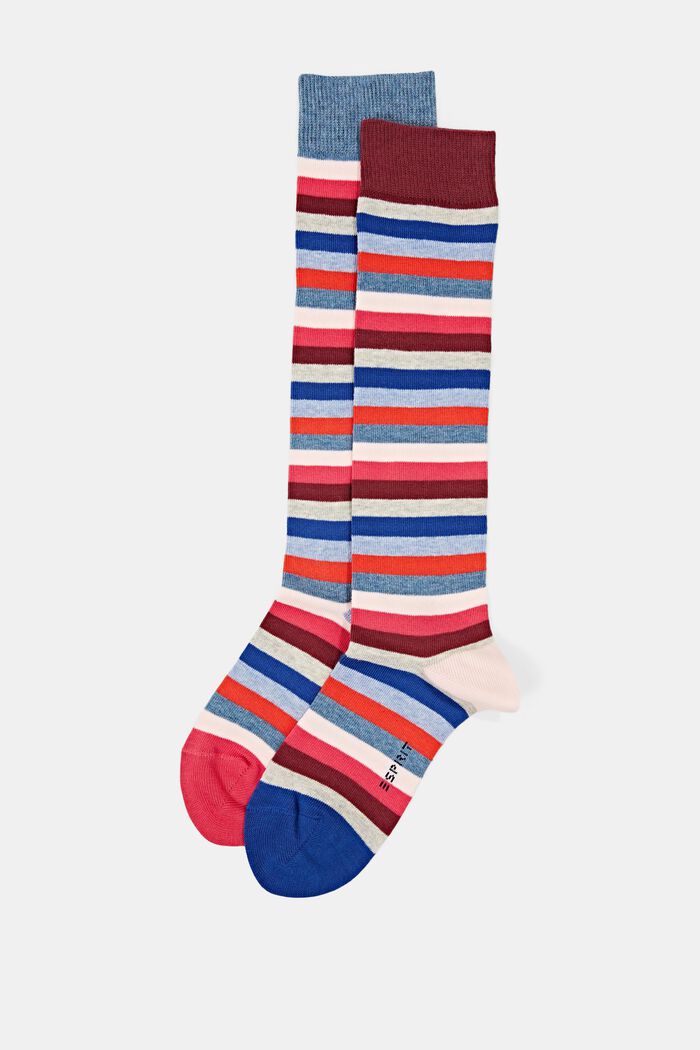 ESPRIT - Double pack of knee-high socks, organic cotton at our online shop