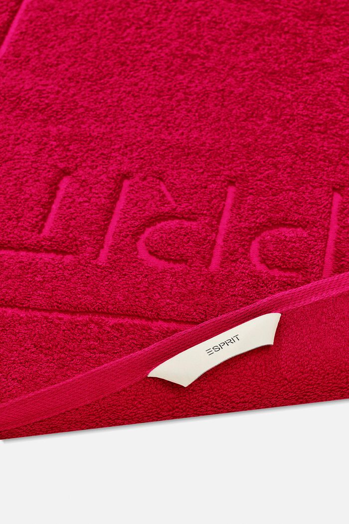 Terrycloth bath mat made of 100% cotton, RASPBERRY, detail image number 1