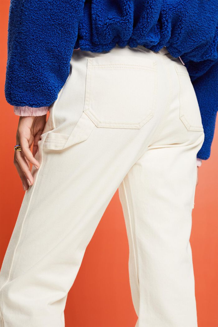 High-Rise Straight Jeans, OFF WHITE, detail image number 2