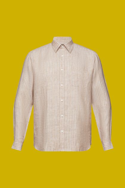 Striped shirt, 100% linen