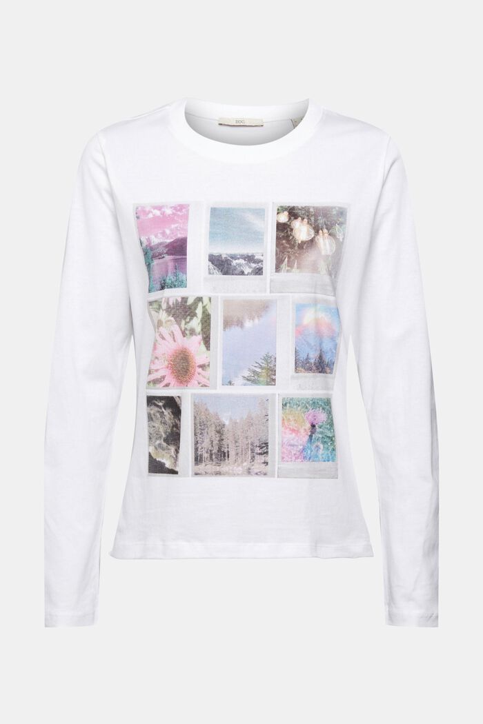 Printed long sleeve, 100% cotton