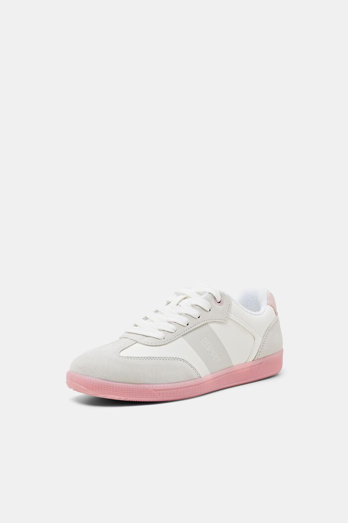 Mix-Material Sneakers, PASTEL PINK, detail image number 2