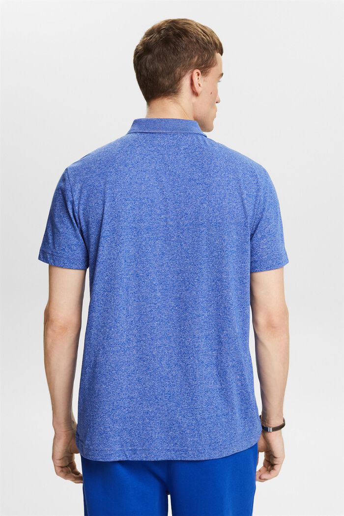 Melange Polo Shirt, BRIGHT BLUE, detail image number 2