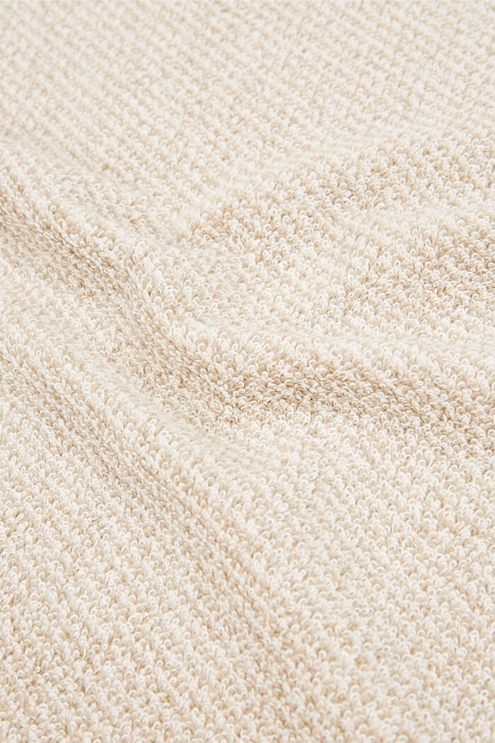 Melange towel, 100% cotton, SAND, detail image number 1
