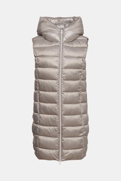 Long quilted body warmer with 3M™ Thinsulate™, LIGHT GUNMETAL, overview