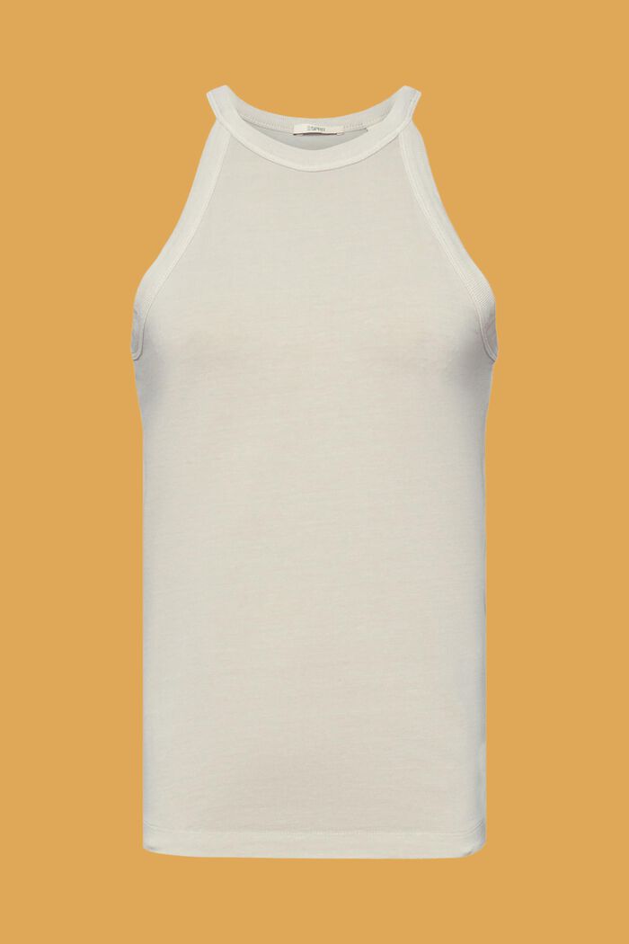 Jersey tank top, DUSTY GREEN, detail image number 6