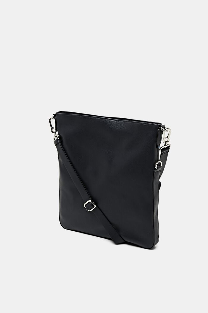 Flapover bag in faux leather, NAVY, detail image number 2