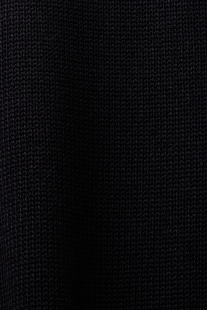 Knitted Turtleneck Mini Dress, BLACK, detail image number 5