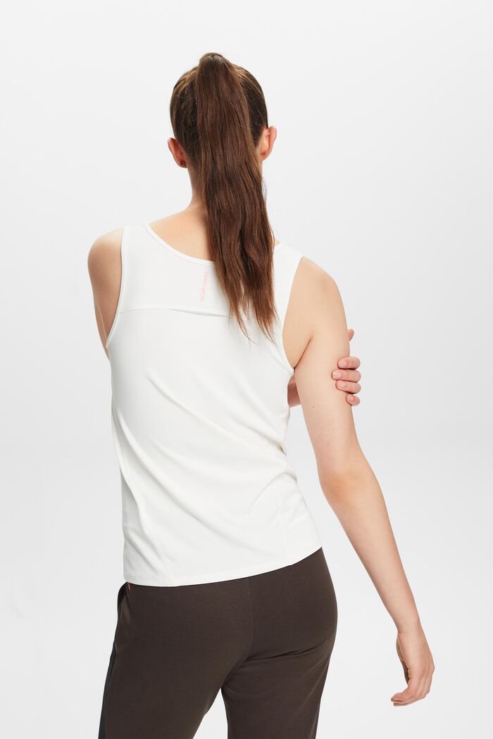Scoop Neck Sleeveless Top, OFF WHITE, detail image number 3