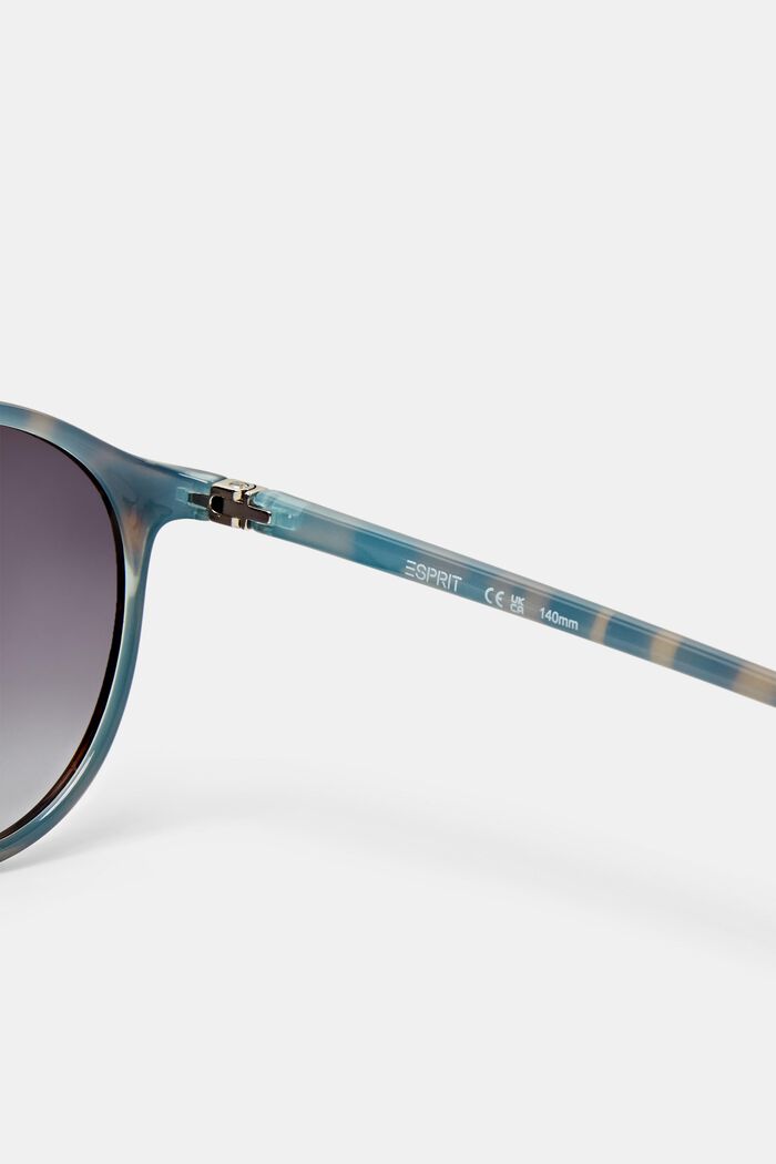 Unisex Round Gradient Sunglasses, DEMI BLUE, detail image number 3
