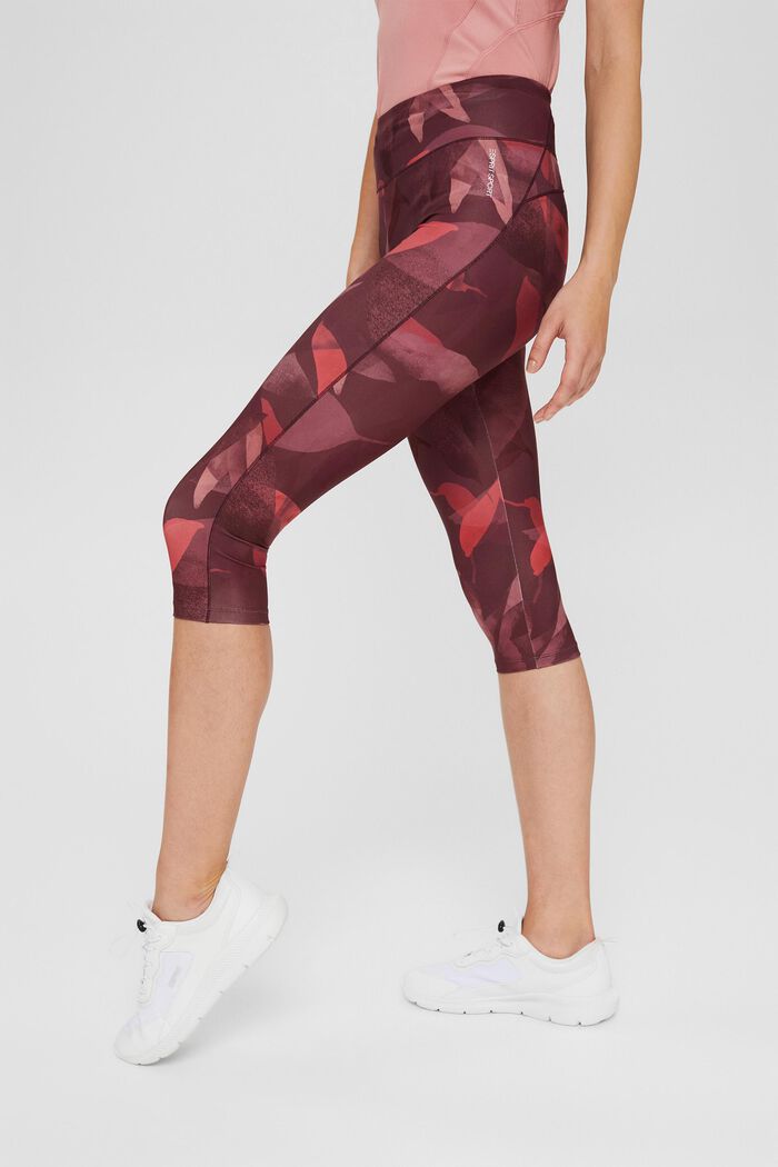 Recycled: high-performance leggings with a print, E-DRY, BLUSH, overview