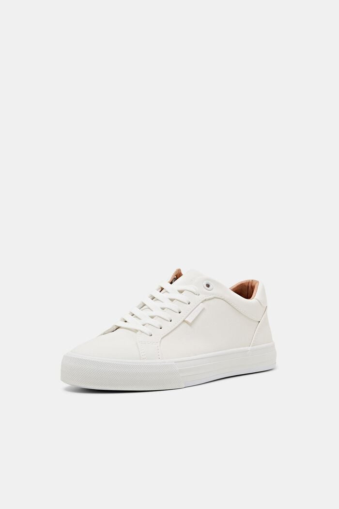 Faux leather trainers, OFF WHITE, detail image number 2