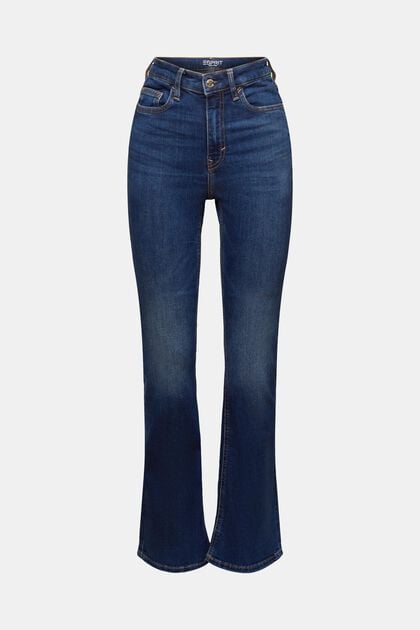 Recycled: high-rise bootcut jeans