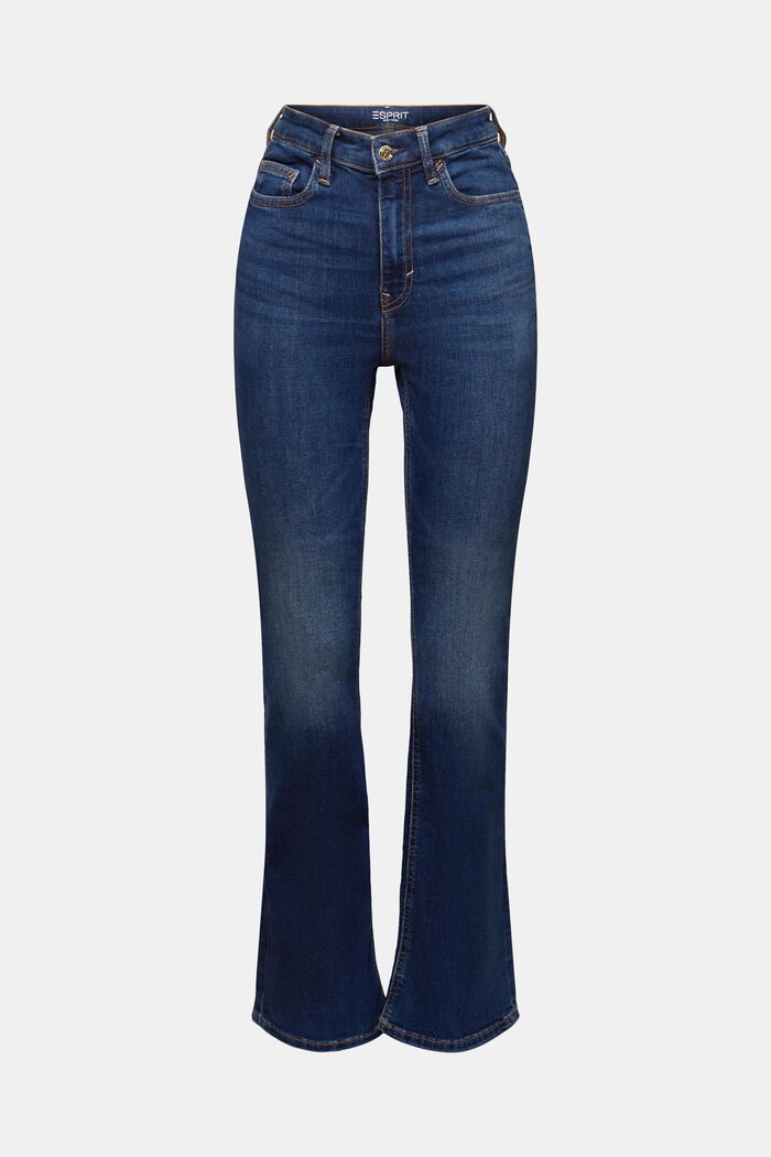 ESPRIT - Recycled: high-rise bootcut jeans at our online shop