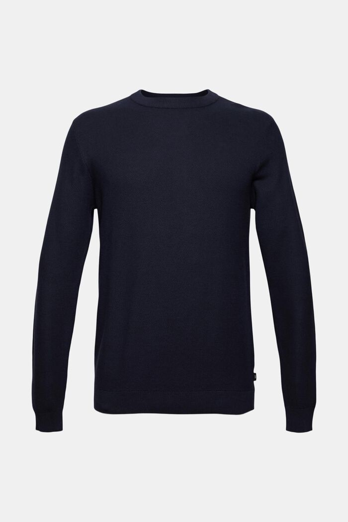 Textured jumper made of 100% organic cotton
