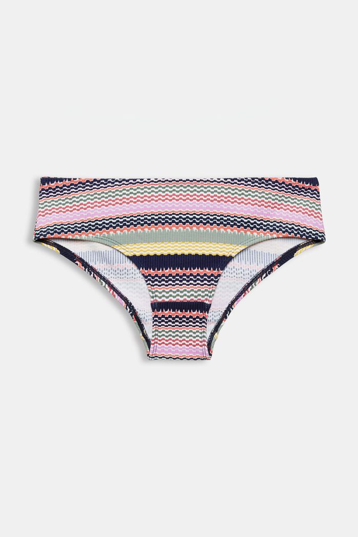 Bikini shorts with a colourful print