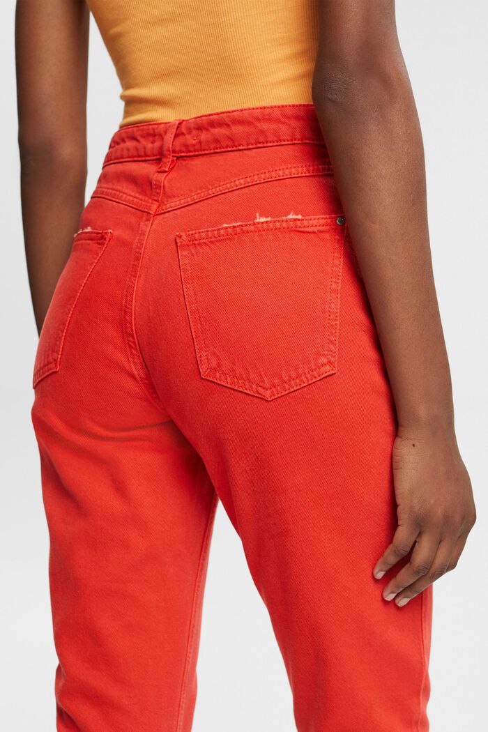 Mom fit trousers, ORANGE RED, detail image number 0