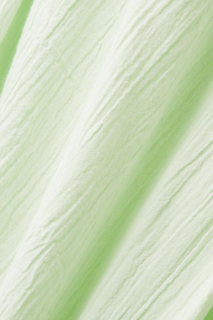 Textured cotton blouse, CITRUS GREEN, detail image number 6