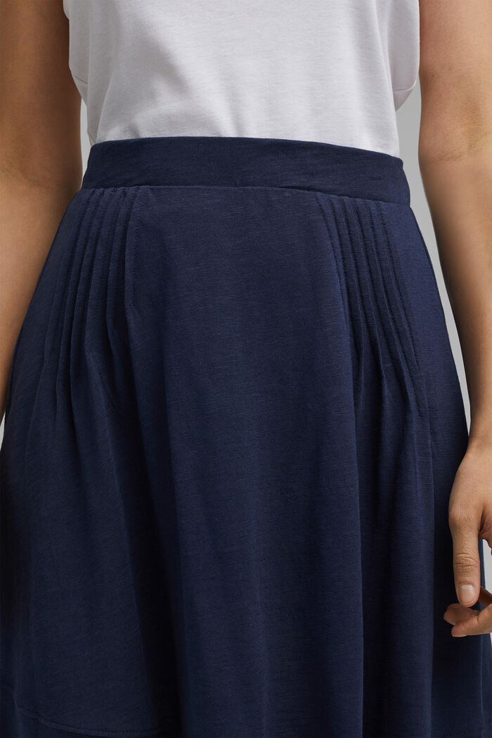 A-line jersey skirt made of organic cotton/TENCEL™, NAVY, detail image number 2