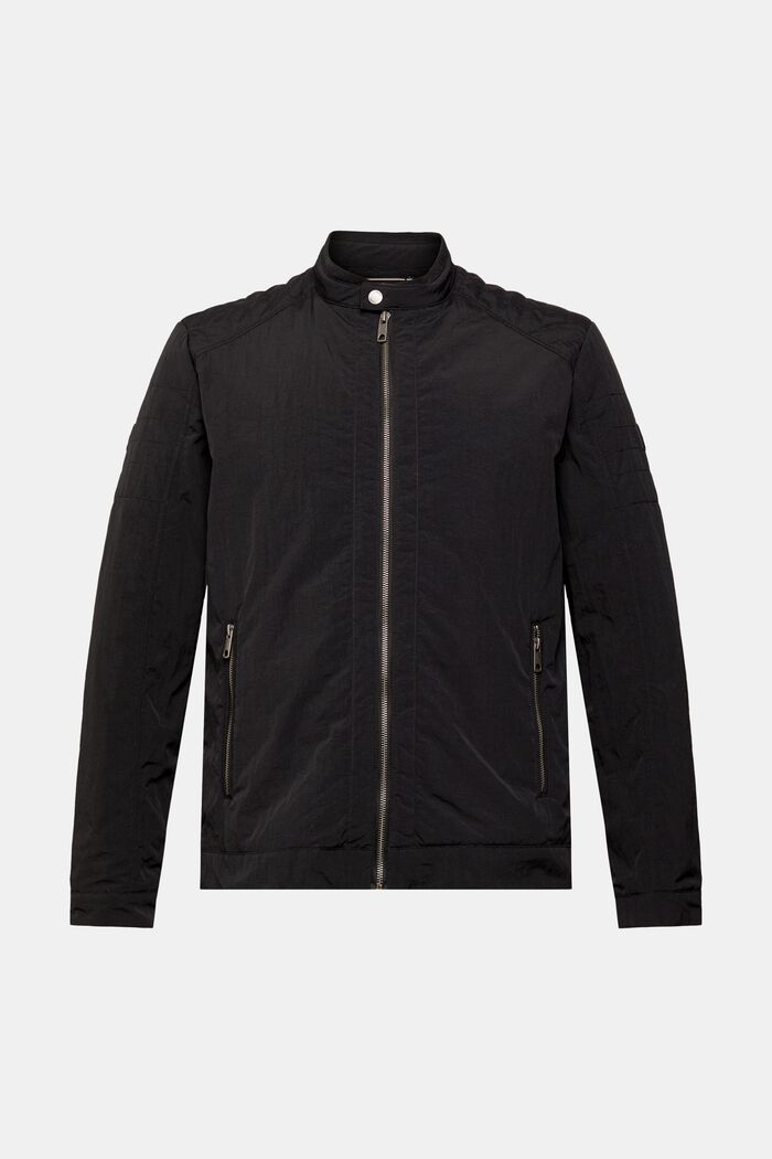 Biker jacket, BLACK, detail image number 6