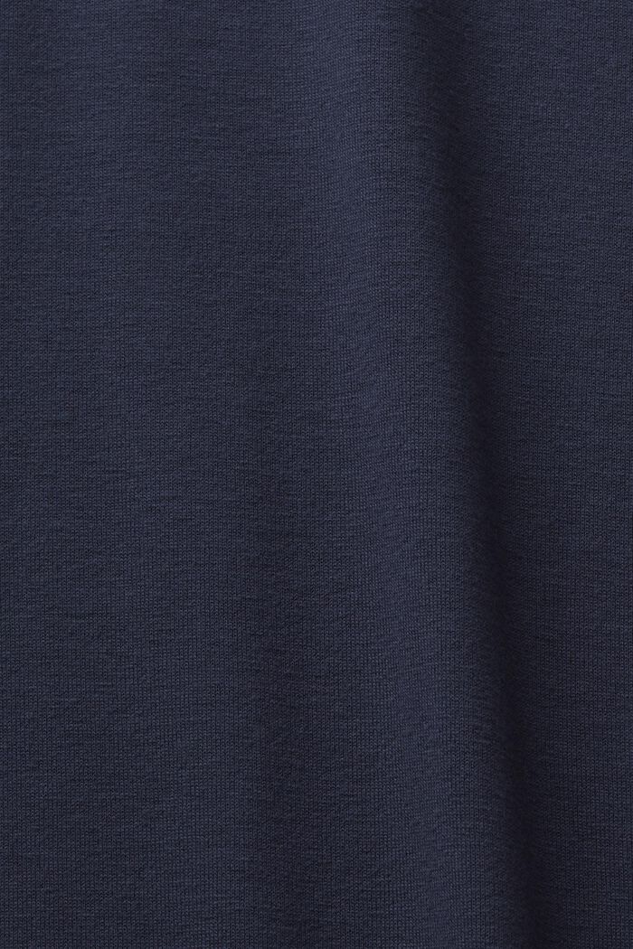 Scalloped Longsleeve Top, NAVY, detail image number 5
