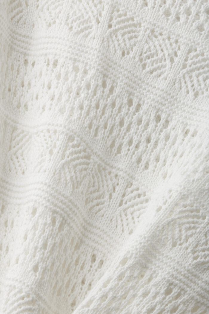 Structured sustainable cotton jumper, OFF WHITE, detail image number 5