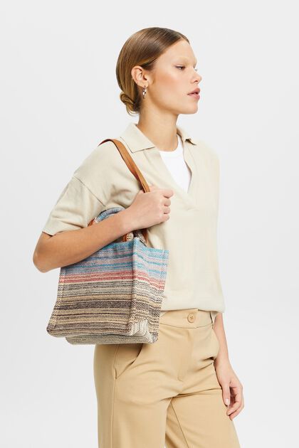 Small shopper bag in multi-coloured design