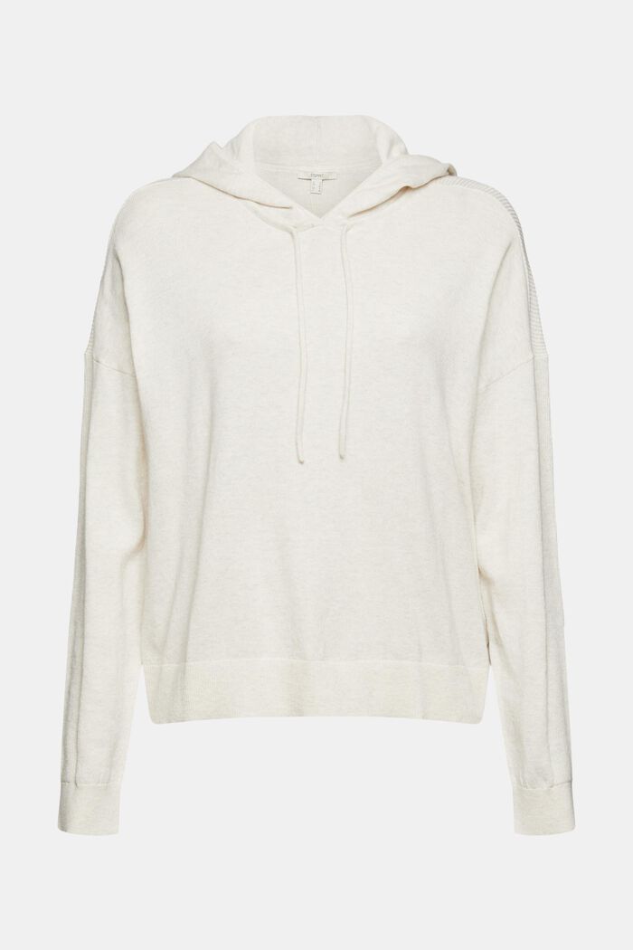 Hooded jumper, 100% cotton, SAND, detail image number 2