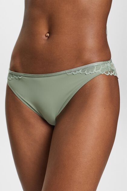 Hipster Microfiber Lace Briefs