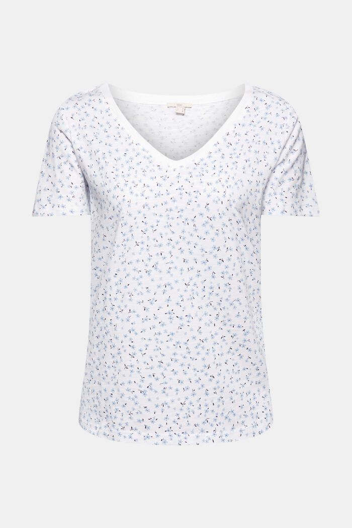 Printed T-shirt in 100% organic cotton, WHITE, detail image number 5