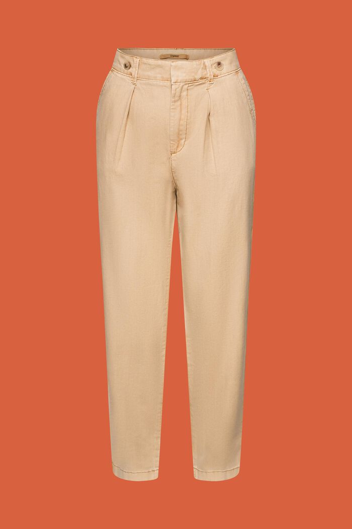 Chino trousers, linen blend, SAND, detail image number 7