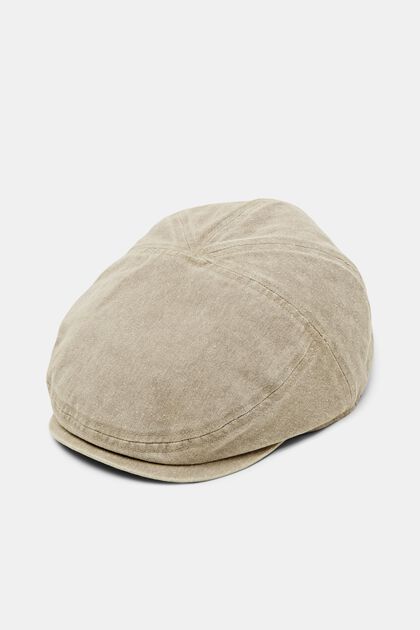 Cotton canvas flat cap