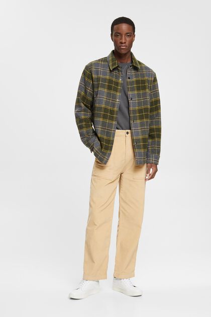 Corduroy loose fit trousers