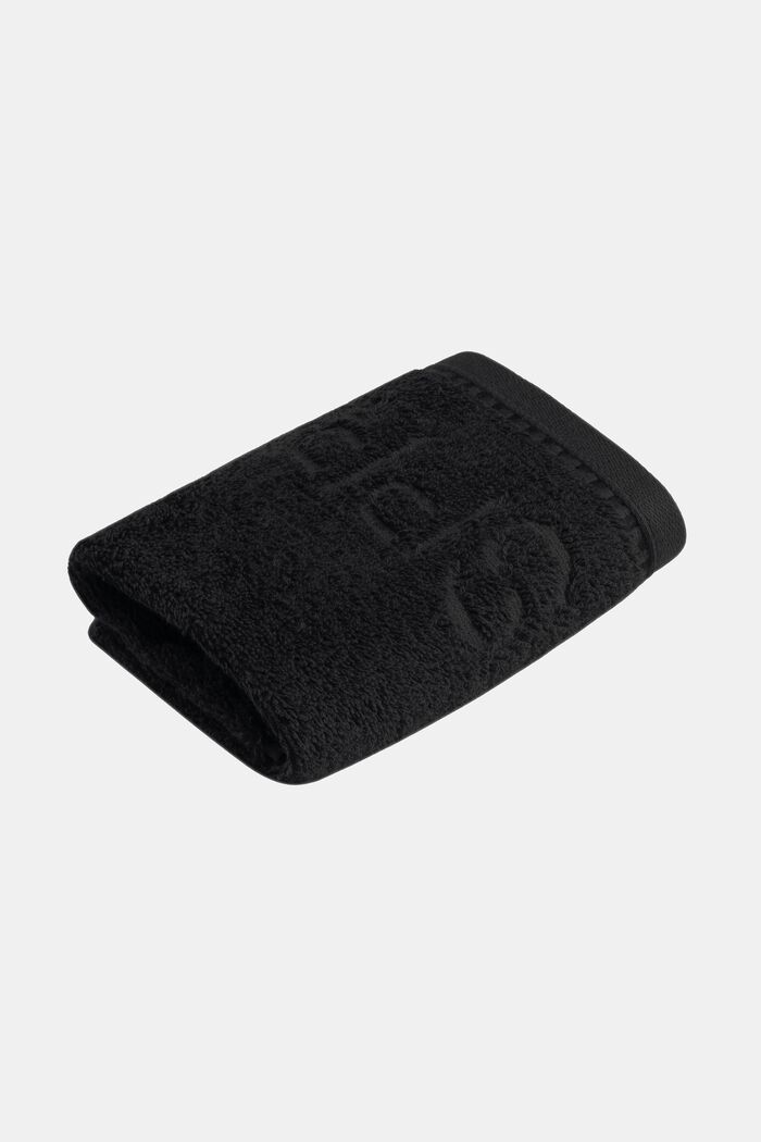 Terry cloth towel collection, BLACK, detail image number 2