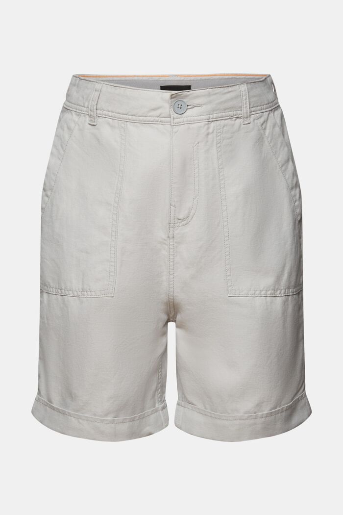 ESPRIT - Bermuda shorts, cotton-linen blend at our online shop