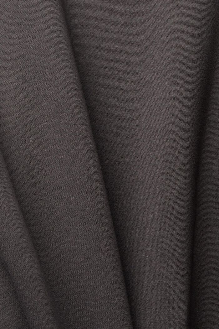 Plain regular fit sweatshirt, BLACK, detail image number 1
