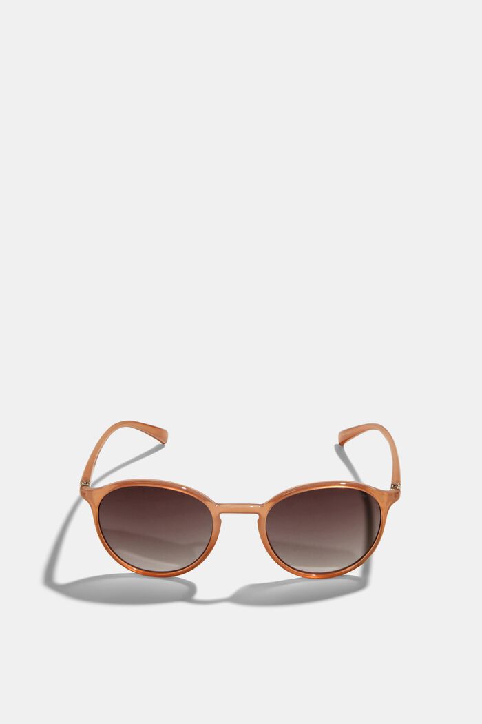 Unisex Round Gradient Sunglasses, BEIGE, detail image number 0