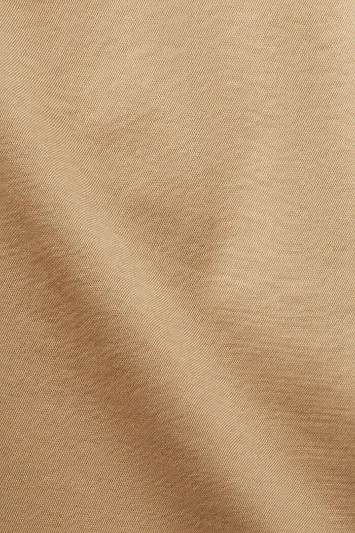 Cuffed Twill Shorts, BEIGE, detail image number 6