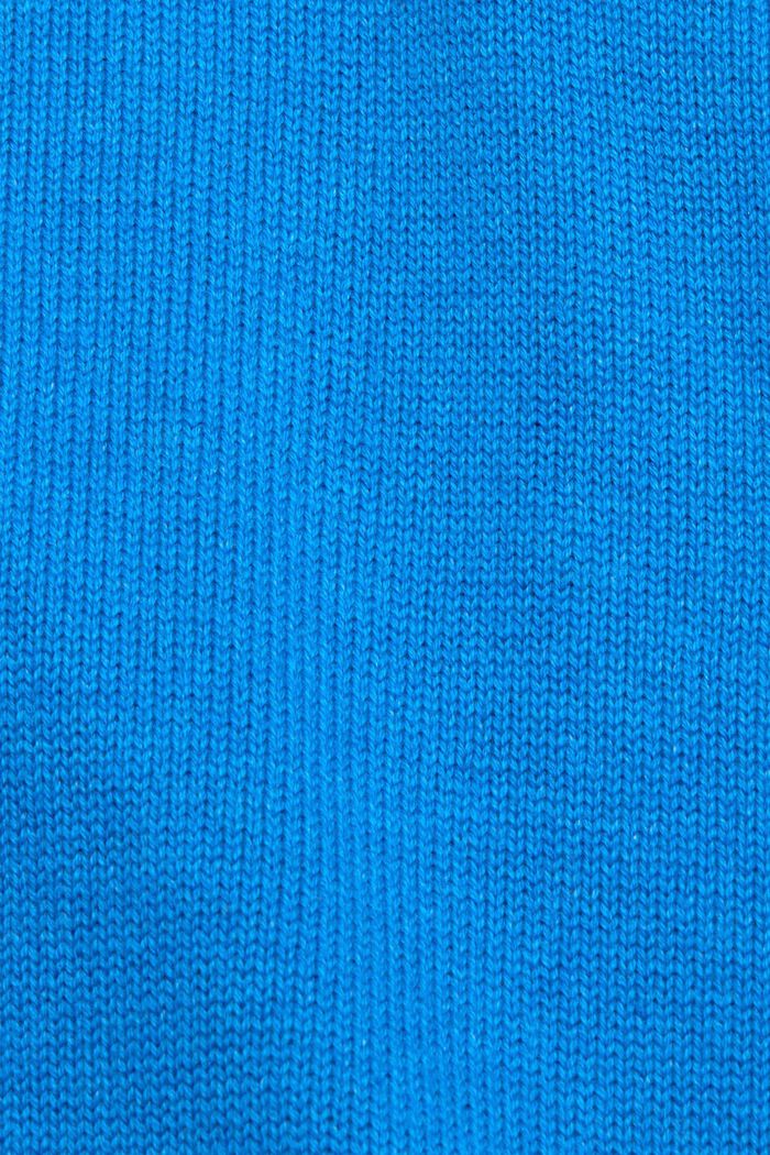 Sustainable cotton knit jumper, BRIGHT BLUE, detail image number 1