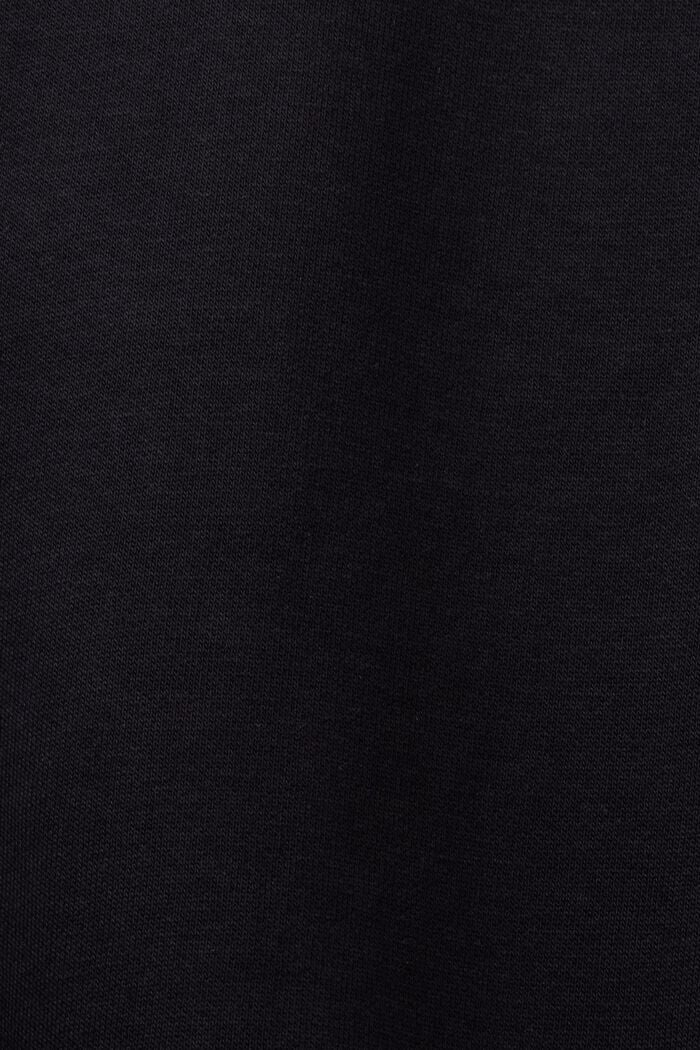 Sweatshirt with logo stitching, BLACK, detail image number 4
