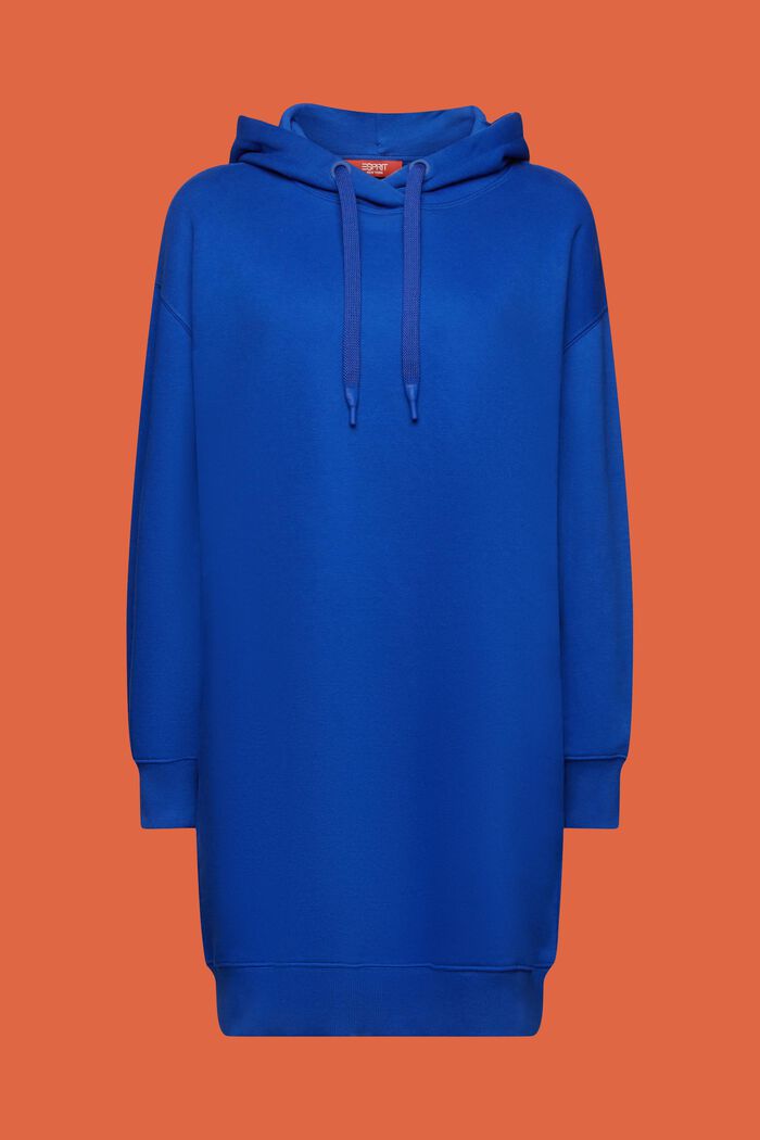 Hooded Sweatshirt Dress, BRIGHT BLUE, detail image number 5