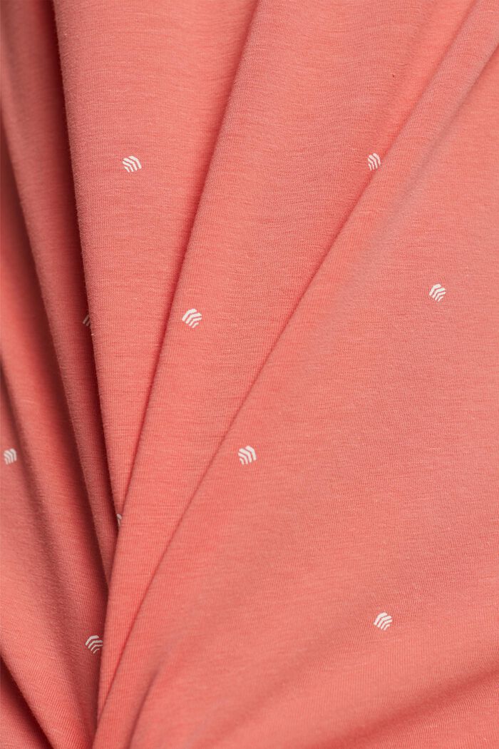 Cotton nightdress, CORAL, detail image number 4