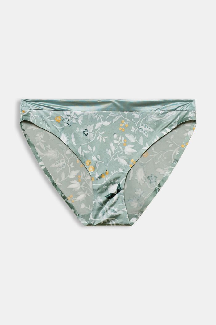 Patterned hipster briefs in microfibre fabric