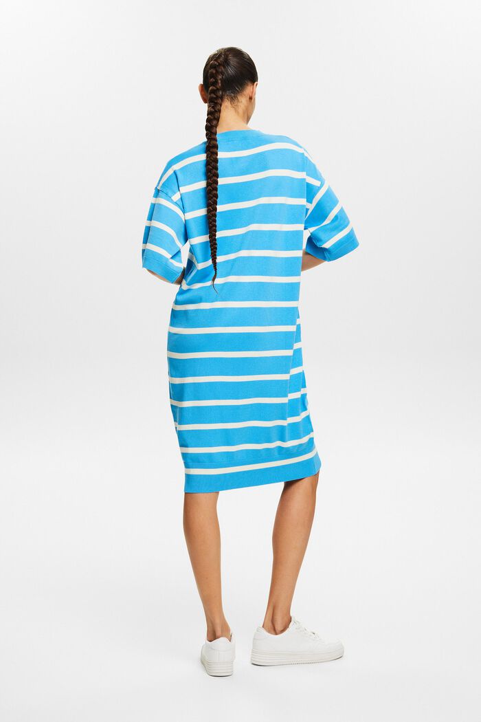 Oversized Striped Knit Dress, BRIGHT BLUE, detail image number 2
