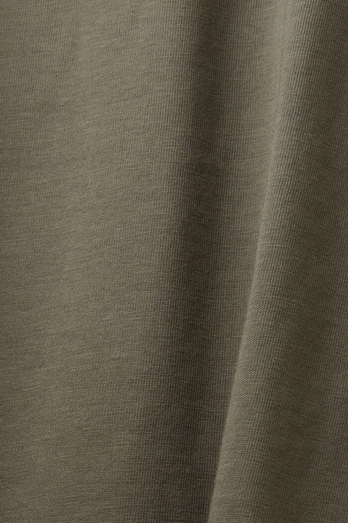Jersey long sleeve, 100% cotton, GUNMETAL, detail image number 4